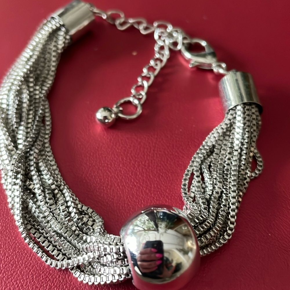 ❌Price Drop ❌Brand New Silver Plated Polished Brass Chain Bracelet. - Picture 6 of 6